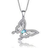 Butterfly necklace with crystal nz
