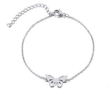Butterfly Stainless Steel Bracelet Silver nz