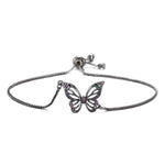 Butterfly zirconia bracelet Black nz