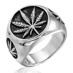 Cannabis Leaf Signet Ring nz