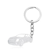Car Keyring Silver 10 nz