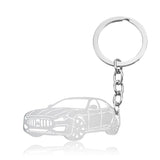 Car Keyring Silver 11 nz