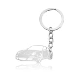 Car Keyring Silver 13 nz