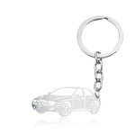 Car Keyring Silver 2 nz