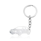 Car Keyring Silver 2 nz