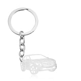 Car Keyring Silver 5 nz