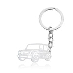 Car Keyring Silver 6 nz