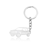 Car Keyring Silver 7 nz
