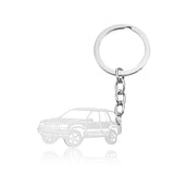 Car Keyring Silver 7 nz