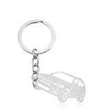 Car Keyring Silver 9 nz