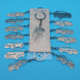 Car Keyring Silver nz