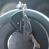 Car Keyring Silver nz