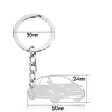 Car Keyring Silver nz