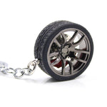 Car wheel keyring Black nz