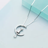 Cat And Moon Pendant nz