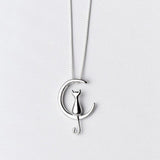 Cat And Moon Pendant nz