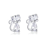 Cat crystal earrings nz