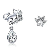 Cat diamond earrings nz
