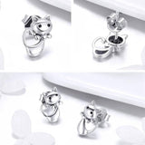Cat earrings silver nz