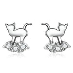 Cat earrings simple design nz