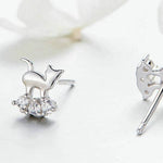 Cat earrings simple design nz