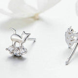 Cat earrings simple design nz