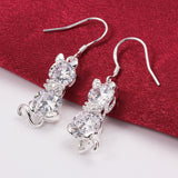 Cat Gemstone Earrings nz