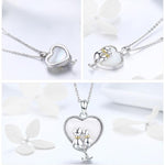 Cat heart pendant nz