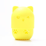Cat makeup sponge holder yellow nz