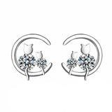 Cat Moon Earrings nz