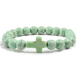 Catholic cross bracelet Apple green nz