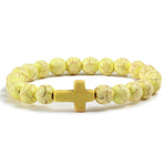 Catholic cross bracelet Yellow nz