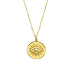 Celestial Eye Necklace Gold nz