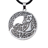Celtic fox necklace Antique silver nz