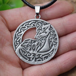Celtic fox necklace Antique silver nz