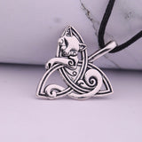 Celtic fox necklace silver nz