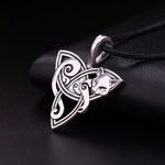 Celtic fox necklace silver nz