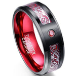 Celtic Red Dragon Ring 57 mm nz