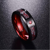 Celtic Red Dragon Ring nz