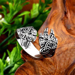 Celtic Wolf Ring 54 mm nz