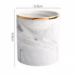 Ceramic makeup brush holder Grey nz