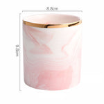 Ceramic makeup brush holder Pink nz