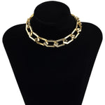 Chain choker necklace Gold nz