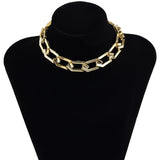 Chain choker necklace Gold nz