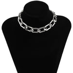 Chain choker necklace Silver nz