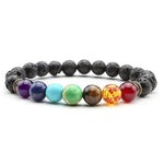Chakra Bracelet with natural pearls 7 chakras nz