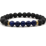 Chakra Bracelet with natural pearls Lazurite nz