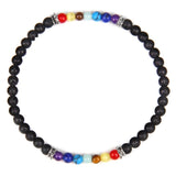 Chakra Lava Stone Bracelet nz
