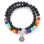 Chakra lava stone lithotherapy bracelet nz