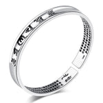Chinese character bangle Silver nz